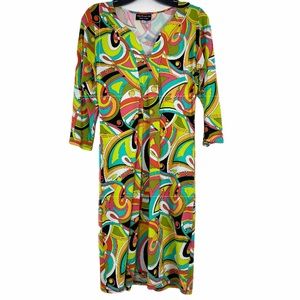 Palm Beach girl vintage stretchy retro dress. M